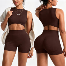 Load image into Gallery viewer, LEOSOXS 2pcs Seamless Yoga Set Gym Clothes Athletic Wear Yoga Suits Women Fitness Set Tracksuits Sports Bra Leggings Sportswear

