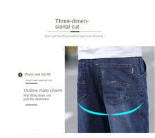 Load image into Gallery viewer, Jeans Men's Summer Straight Leg Loose Large Leg Autumn Thick Wear-resistant Men's Casual Pants Korean Trousers
