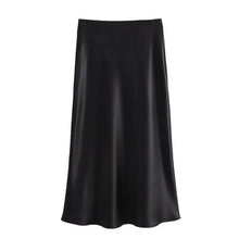 Load image into Gallery viewer, HH Skirts For Women 2024 Summer Solid Satin Sheath Long Skirt Female Show Curve Beach Outfits For Woman Mermaid Skirts
