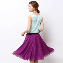 Load image into Gallery viewer, Silk Pleated High Waist Midi
