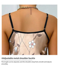 Load image into Gallery viewer, Women's Sleepdress Satin Floral Print Nightdress Comfortable Spaghetti Strap Sleepwear Dress Luxurious Satin Slip Nightdress
