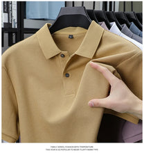Load image into Gallery viewer, Men's 100% Cotton Polo Shirt - Summer Casual Breathable Tee,19 Colors,Ideal for Golf and Sports,Business Casual,Silk-Like Finish
