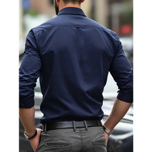 Load image into Gallery viewer, Elastic Solid Casual Business Shirt
