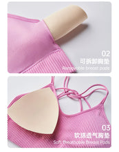 Load image into Gallery viewer, Women's Sports Bra Shock-proof Push-up Beautiful Back Cross Fitness Vest Top Gym Clothing Yoga Vest Running Sexy Fitness Bra
