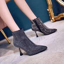 Load image into Gallery viewer, Very High Heels Heeled Female Short Shoes New In Booties Autumn Quality Chic and Elegant Large Size Warm Y2k Women's Ankle Boots
