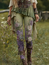 Load image into Gallery viewer, Women's Pants Flower Printed Leggings Cozy Leggings Casual Boho Full Length Elastic Waist Stretchy Vacation Street Daily Wear

