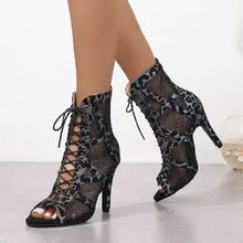 Load image into Gallery viewer, High Heels Women's Sandals New Open Toe Casual Latin Dance Shoes Girls' Ballroom Sandals Large Dance High Heels Women's Shoes 43
