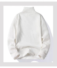 Load image into Gallery viewer, Men's Fleece Thicker Sweater Turtleneck Warm Pullover High Quality Male Slim Knitted Wool Sweaters For Winter Plus Size 4XL
