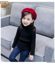Load image into Gallery viewer, New Sweater Kids Sweaters Autumn Girls Turtleneck Sweaters 1-9Yrs Baby Boys Pullover Winter Knitted Bottoming Boys Sweaters
