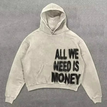 Load image into Gallery viewer, Y2k Zipper Hoodie Letter Pattern Gothic Punk Sportswear Brown Hoodie Sportswear Hoodie Long Sleeve Super Large Hoodie Jacket
