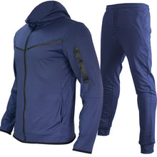 Load image into Gallery viewer, Luxury Brand Men Tracksuits 2-piece Set Black Sports Suit Tracksuits Jogging Men's Clothing Sweatpants Zip Sweatshirts Techwear
