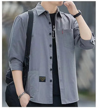 Load image into Gallery viewer, Summer Casual Solid Shirt Men
