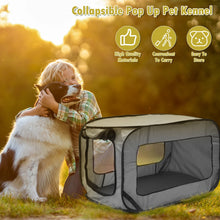 Load image into Gallery viewer, Dog Travel Crate Portable Pop Up Dog Crate with Zipper Mesh Door Foldable Small Dog Seat Kennel for Indoor Outdoor Puppy Cat
