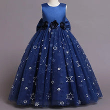 Load image into Gallery viewer, Elegant Mesh Bow Party Dress
