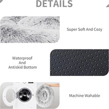 Load image into Gallery viewer, Soft Pet Cat Bed Pad Plush Warm Faux Fur dog Calm Bed Donut Round Bed Comfortable Sleeping Washable for Small Medium Dog and Cat
