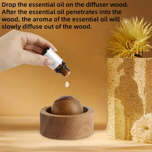 Load image into Gallery viewer, Car &amp; Home Essential Oil Diffuser - Made of Wood Mini Cute Natural Fragrance Diffuser Suitable for Bedroom Living Room Bathroom
