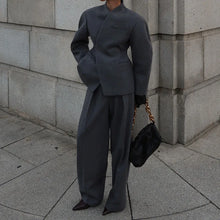 Load image into Gallery viewer, Elegant V-Neck Office Suit Set
