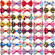Load image into Gallery viewer, 100pcs Pet Accessories Dog Hair bows Fashion Cute Dog Bows  Rubber Bands Pet Hair Collar Decoration for Dog Accessories

