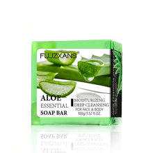Load image into Gallery viewer, Aloe Vera Soap For Face 100g Facial and Body Moisturizing Cleansing Handmade Soap Bar With Essential Oil

