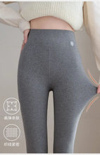 Load image into Gallery viewer, Pure Cotton Leggings Women Autumn Large Size High Waist Tight Nine-point Thickened Small Feet Make Them Look Slim Warm Pants

