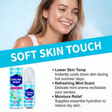 Load image into Gallery viewer, Cooling Spray for Body 50ml Summer Face Refreshing Mist Mint Scent Instant Cooling Spray for Adults Outdoor Activities Workout
