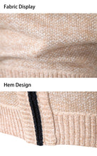Load image into Gallery viewer, Stand Collar Fleece Zip Cardigan
