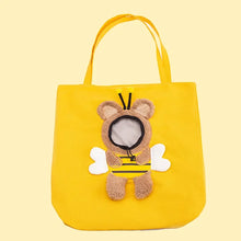 Load image into Gallery viewer, Pet Canvas travel Bag  Shoulder outdoor carrier Bag Cats and Dogs Tote Bag Small Pet Carrier Bag Fashionable Breathable
