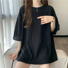 Load image into Gallery viewer, Loose Korean Casual Tee Women

