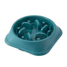 Load image into Gallery viewer, Pet Cat Dog Slow Food Bowl Fat Help Healthy Round Anti-choking Thickened And Non-slip Multiple Colors Shapes
