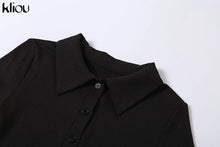 Load image into Gallery viewer, Elegant Collar Side Slit Dress
