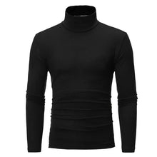 Load image into Gallery viewer, Spring Autumn Thin Men Pullovers Sweaters Turtleneck Knitted Sweater for Men Warm Clothing Male Sweaters Full Black White Tops
