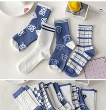 Load image into Gallery viewer, Striped Plaid Sport Socks
