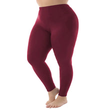 Load image into Gallery viewer, 1XL-5XL Womens Leggings High Elastic Solid Color Nine Points Trousers Up To 300 Lbs
