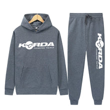 Load image into Gallery viewer, Men's Women 2Pcs Sets Fleece Sweatshirt Hoodies Pants Korda Inspired Tribute Male Sportswear Tracksuits Unisex Ensemble Homme
