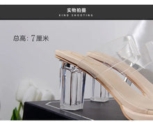Load image into Gallery viewer, Women's High Heels, 2024 Summer New Waterproof Table with A Line Not Tired Feet Thick Crystal Slippers, Women's Shoes
