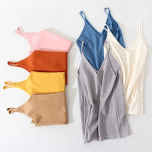 Load image into Gallery viewer, Women Knitted Top Straps Basic Summer Tank Tops For Women 2023 Camisoles T Shirts Women Tops Summer Pulovers Woman Summer Tops

