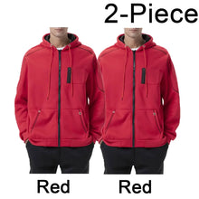 Load image into Gallery viewer, Men's Hoodie Black White Army Green Red Hooded Color Block Fleece Cool Casual Winter Clothing Apparel Hoodies Sweatshirts
