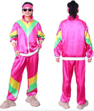Load image into Gallery viewer, Tracksuit Costumes for Men 90s Hip Hop Shell Suit Costume Mens 80s Retro Tracksuit Jacket Disco Costume Windbreaker and Pants
