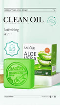 Load image into Gallery viewer, Aloe Vera Smooth Cleansing Natural Soap Cleansing Smooth Handmade Essential Oil Soap100g
