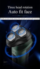 Load image into Gallery viewer, Electric Shavers for Men Waterproof Electric Trimmer Razor Wet &amp;amp Dry Use Rechargeable Battery Rotary Shavers Machine Shaving
