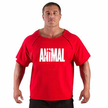 Load image into Gallery viewer, Men's T Shirts Fitness Men Bodybuilding  Shirt Batwing Sleeve Rag shirt Gym Fitness Muscle Running T shirt
