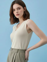 Load image into Gallery viewer, 2026 Summer Knitted Women Tank Tops Trendy Thin Tops Basic V-neck Tees Sleeveless Tops Casual Tank Tops For Women
