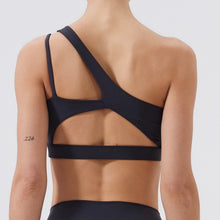 Load image into Gallery viewer, Women Sports Bra Push Up Fitness Bras One Shoulder Shockproof Yoga Bra Breathable Gym Yoga Running Bra Sexy Vest ﻿
