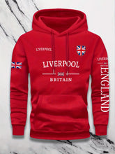 Load image into Gallery viewer, Britain Print Casual Pullover Hoodie

