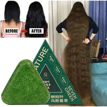 Load image into Gallery viewer, Arborvitae Leaf Shampoo Soap Handmade Natural Herbal Scalp Itching Relief Promote Hair Growth Prevent Hair Loss And DandruffSoap
