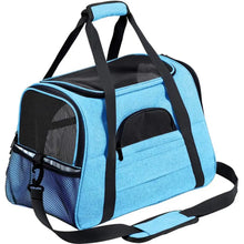 Load image into Gallery viewer, Pet Carrier Bag Airline Approved Up for Cats and Dogs Up to 20LBs, Soft Cat Carrier Dog Carrier Travel Kitten Carrier with Mat

