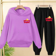 Load image into Gallery viewer, Kids Hooded Sportswear Set
