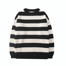 Load image into Gallery viewer, Striped Knitted Sweater Men Women Vintage Tate Langdon Loose Sweaters Harajuku Green Warm Autumn Jumper Pullover Unisex Casual
