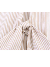 Load image into Gallery viewer, HH Women Elegant Striped Casual Spring Shirt Puff Sleeves Bow Decoration Blouse Female Loose Versatile Single-breasted Blouse
