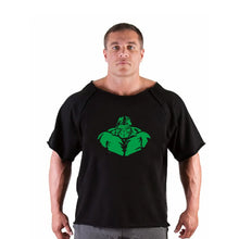 Load image into Gallery viewer, Men's T Shirts Fitness Men Bodybuilding  Shirt Batwing Sleeve Rag shirt Gym Fitness Muscle Running T shirt

